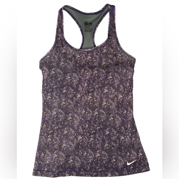 NIKE Dri-Fit Racerback Built in Bra Tank Top - Picture 1 of 7